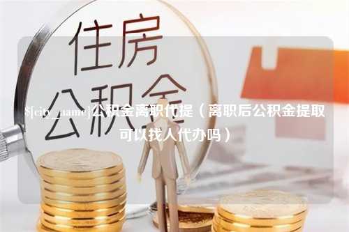 永春公积金离职代提（离职后公积金提取可以找人代办吗）